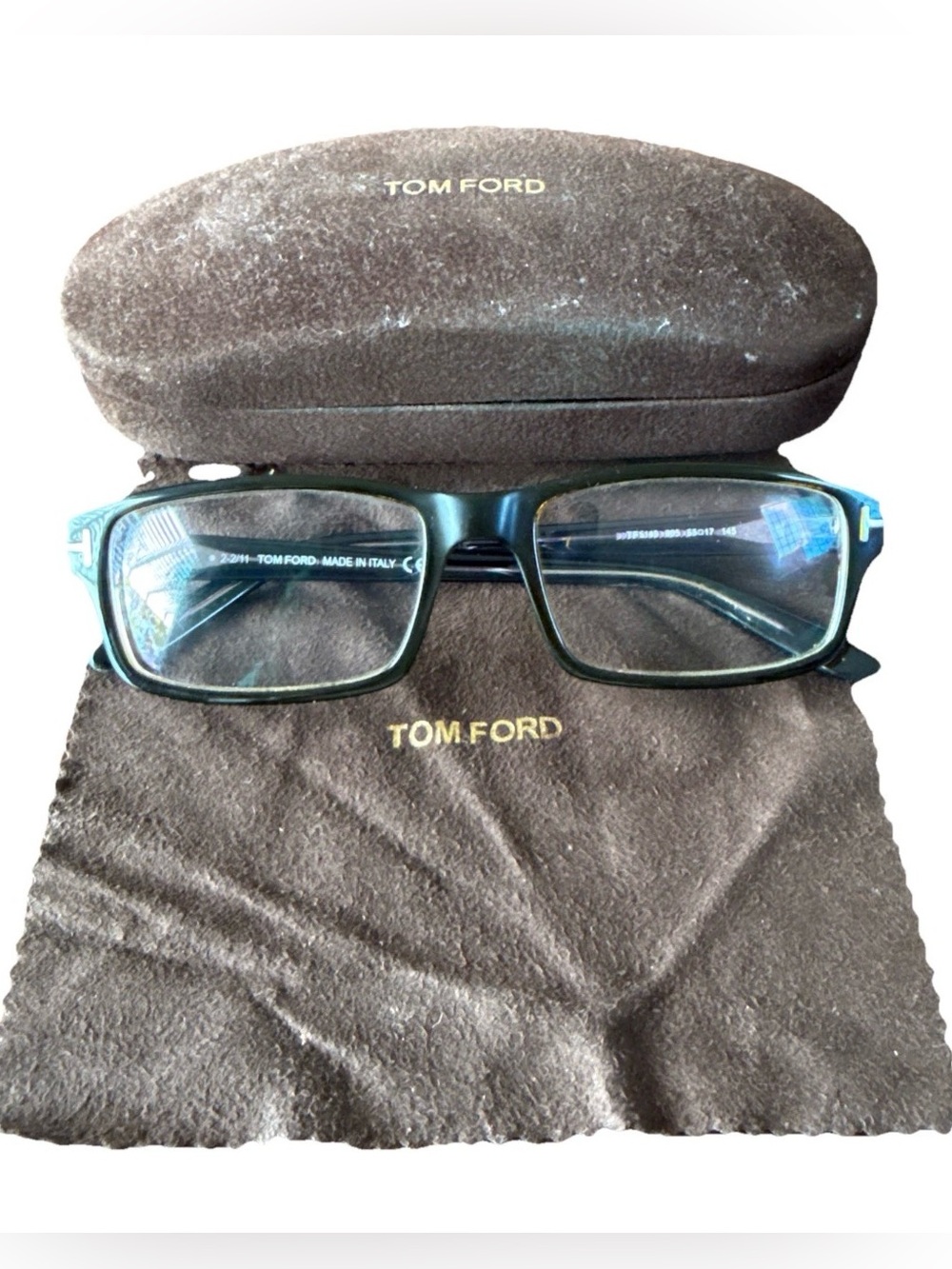 Tom Ford Men’s Eyeglasses 55mm TF5149 Made In Italy Signature T Full Frame